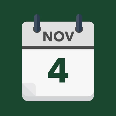 Calendar icon showing 4th November