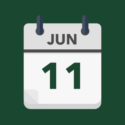 Calendar icon showing 11th June