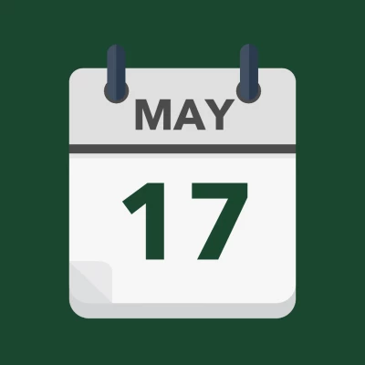 Calendar icon showing 17th May