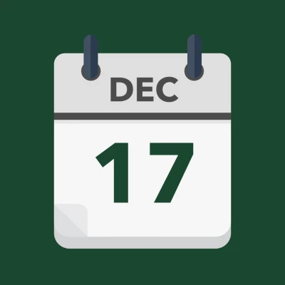 Calendar icon showing 17th December