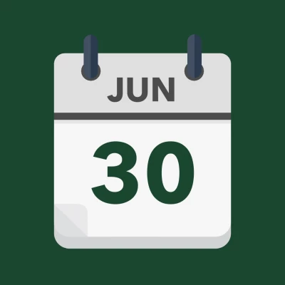 Calendar icon showing 30th June
