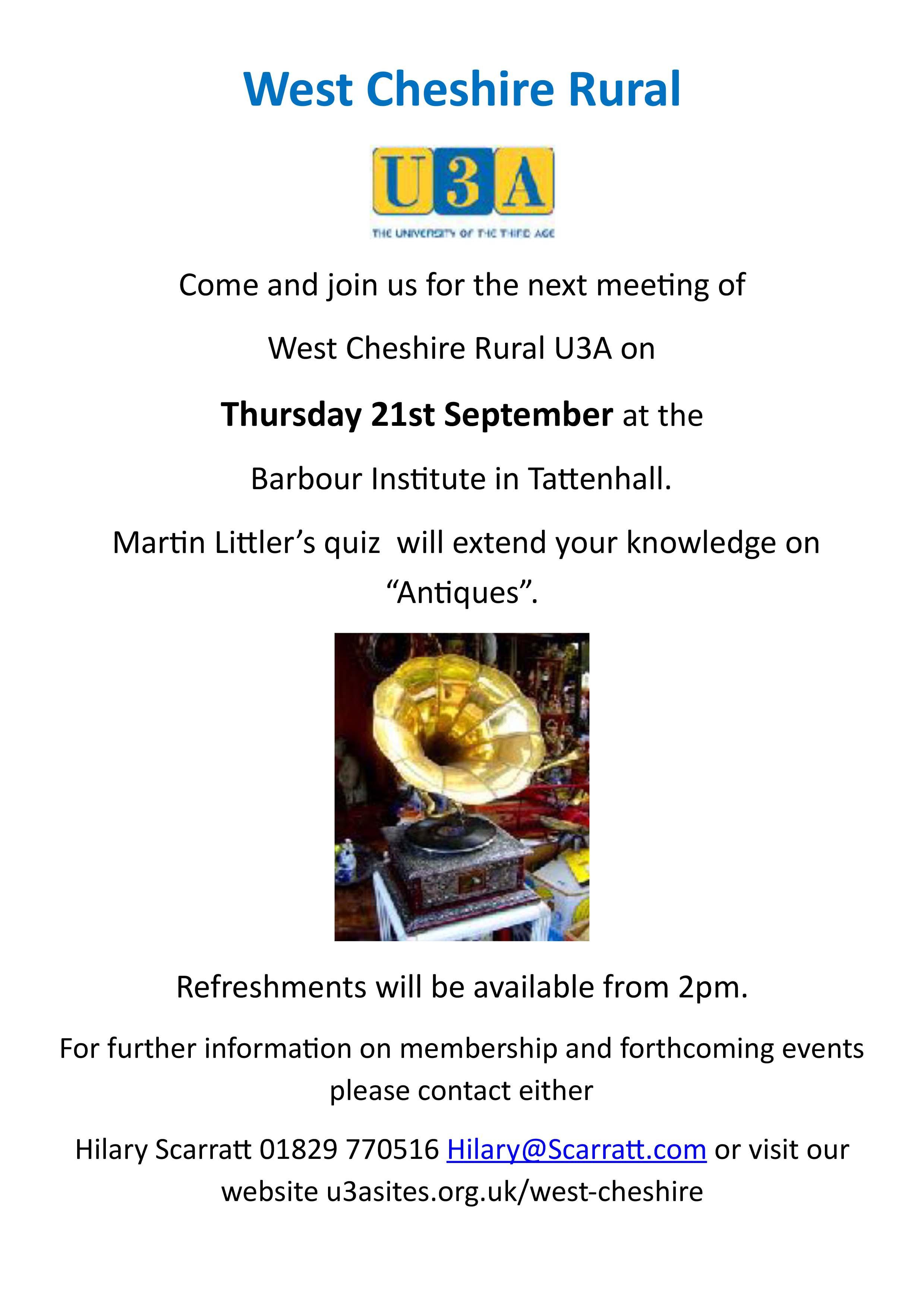 Martin Littler U3A
