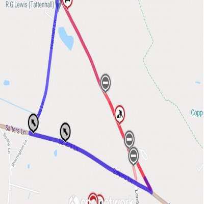 road close Harthill 21-03-08_map