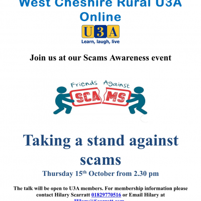 Scams Awareness U3A