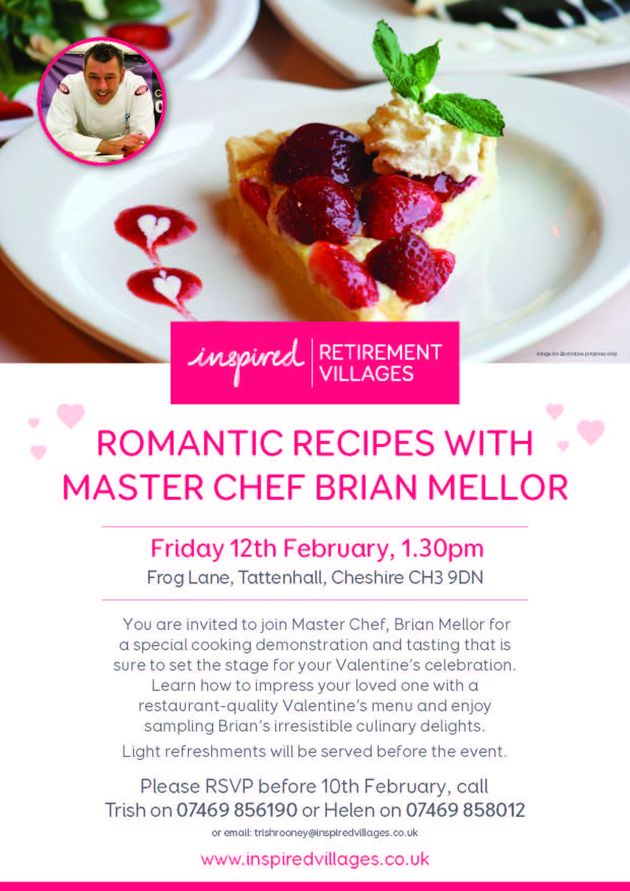 Valentines Cookery Demo Invite