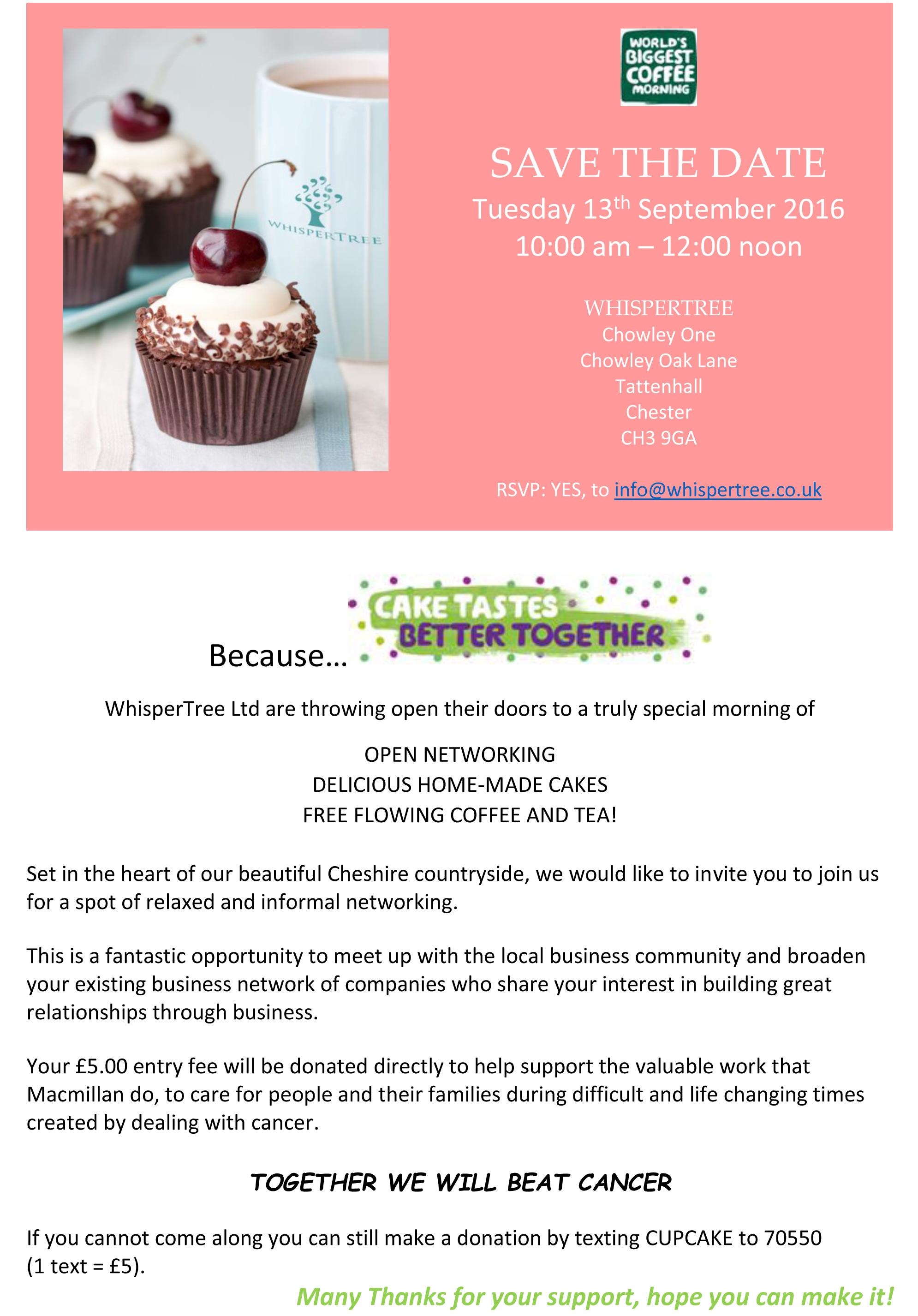 Whipser Tree MacMillan Networking Event